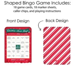 Big Dot Of Happiness Christmas Movie Bingo, Christmas Party Games, Rom Com Holiday Bingo, Christmas Girls Night Bingo, Movie Night Game, Set Of 18 -Target Sale Shop GUEST a42d2f1b 3926 4d39 8ccb f6e6a968f3a0
