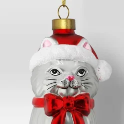 Christmas Glass Cat Santa Hat Ornament - Wondershop™ -Target Sale Shop GUEST a75d1d30 9133 4574 a683 a241f9e0849c