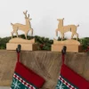 Deer (Set Of 2) Cherry Wood Stocking Hanger | MerryStockings
