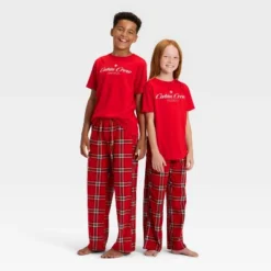 Kids' Plaid Microfleece Holiday Matching Family Pajama Pants - Wondershop™ Red -Target Sale Shop GUEST a9bb3b27 bf6f 49fe b67b 0ec66b337ddf