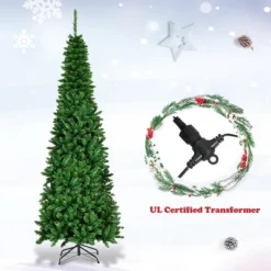 Costway 6.5ft Pre-Lit Hinged Pencil Christmas Tree 250 White Lights 15 Costway 6.5ft Pre-Lit Hinged Pencil Christmas Tree 250 White Lights -Target Sale Shop GUEST aa2ff37e 4f86 4b17 8c54 2500eec35c66