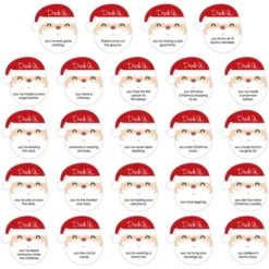 Big Dot Of Happiness Drink If Game - Jolly Santa Claus - Christmas Party Game - 24 Count
