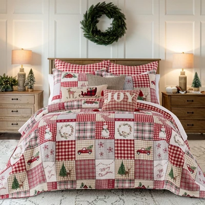 Home For Christmas Bedspread Set - Levtex Home 6 Home For Christmas Bedspread Set - Levtex Home - Image 6