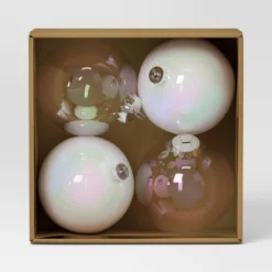 4ct 150mm Christmas Ornament Set Iridescent White/Clear - Wondershop™ -Target Sale Shop GUEST b24957f3 f031 4230 84fe ca3c3981dd53
