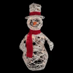Northlight Lighted Glittered Rattan Snowman Outdoor Christmas Decoration - 28" - Clear Lights -Target Sale Shop GUEST b825c43e 3648 448f 8710 d306e614edc9