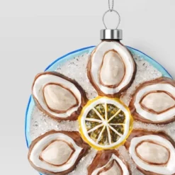 4" Christmas Glass Oyster Ornament Blue Plate - Wondershop™ -Target Sale Shop GUEST bbc89491 9514 4cb2 987b 3af69eb560fa