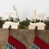 Deer (Set Of 2) Maple Wood Stocking Hanger | MerryStockings