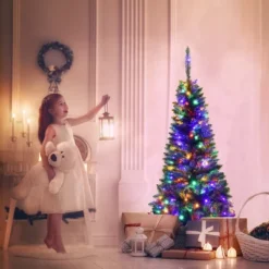 Costway 4.56.57.5ft Pre-Lit Hinged Pencil Christma Multicolor Lights -Target Sale Shop GUEST c44870e3 7f05 4521 b74f 9f666bed9eca