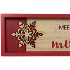 Northlight Framed "Meet Me Under The Mistletoe" Christmas Wall Decoration - 11.75" - Red -Target Sale Shop GUEST c501b859 3892 47e8 baf6 8095543f6882