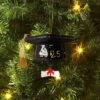 Christmas Glass Graduation Cap Ornament - Wondershop™