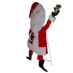 Northlight Lighted Chenille Santa With Bird Outdoor Christmas Decoration - 32" - White Lights -Target Sale Shop GUEST cae2ccf2 7ad3 4af8 a929 33005e7b73a9