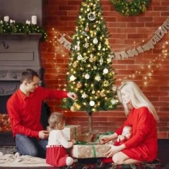 6/7.5FT Pre-Lit Pencil Christmas Tree, Slim Artificial Alpine Tree With LED Lights, Metal Stand, Skinny Holiday Decor For Room, Apartment, Office -Target Sale Shop GUEST cb665561 de60 4218 b000 becc162e6855