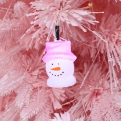 LuxenHome 6Ft Pink Cherry Blossom Christmas Tree With Fiber Optic Lights & Snowman Star Topper -Target Sale Shop GUEST cc82acfa 6378 40cf ad6b a1a60be7b3ca