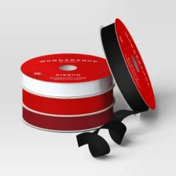 4 Pk Christmas Velvet Ribbon Gift Packaging Accessories Red/Black/White - Wondershop™ -Target Sale Shop GUEST cd175276 008d 41ac 8cb0 b95807eb9328