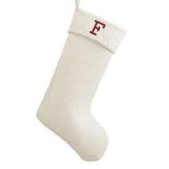 Personalization Mall Classic Christmas Embroidered Initial Ivory Christmas Stockings -Target Sale Shop GUEST d8120d00 74d5 4e29 b269 a0f76b3a6d58