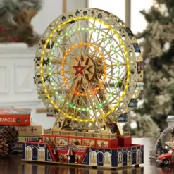 Mr. Christmas 15" Animated LED World's Fair Grand Ferris Wheel Christmas Decoration