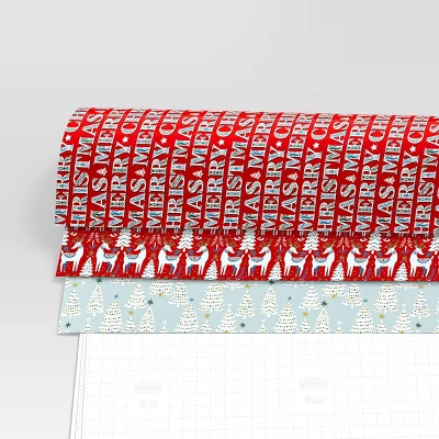 30” 3pk Christmas Wrap Pack Scandinavian - Wondershop™ 2 30” 3pk Christmas Wrap Pack Scandinavian - Wondershop™ - Image 2