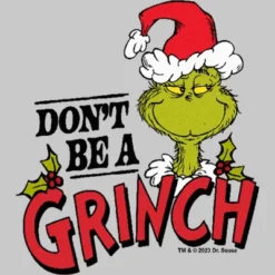 Toddler's Dr. Seuss Christmas Don’t Be A Grinch Santa Hat T-Shirt