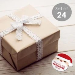 Big Dot Of Happiness Jolly Santa Claus - Christmas Party Have Or Have Not Cards - Christmas Gift Exchange Game - Set Of 24