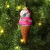6" Christmas Fabric Ice Cream Cone Ornament - Wondershop™