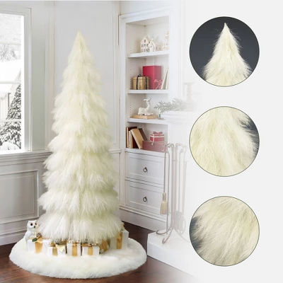 LuxenHome 6Ft Holiday Artificial Pampas Grass Tree In Natural Ivory Beige 1 LuxenHome 6Ft Holiday Artificial Pampas Grass Tree In Natural Ivory Beige