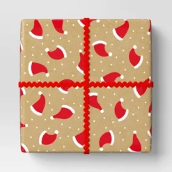 18' Christmas Fabric Ribbon Red Ric Rac - Wondershop™