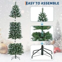 6ft/7.5ft/9ft/12ft Pre-Lit Pencil Christmas Tree With Dual-Color Lights, Slim Artificial Indoor Outdoor Xmas Tree For Home & Apartment 12 6ft/7.5ft/9ft/12ft Pre-Lit Pencil Christmas Tree With Dual-Color Lights, Slim Artificial Indoor Outdoor Xmas Tree For Home & Apartment -Target Sale Shop GUEST f7994daf 56f6 429e 925d 732ea8fa4b09