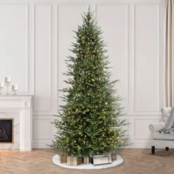 9ft Pre-Lit Full Berkshire Fir Artificial Christmas Tree - Puleo