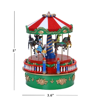 Mr. Christmas Animated Mini Carnival Music Box Christmas Decoration 4 Mr. Christmas Animated Mini Carnival Music Box Christmas Decoration - Image 4