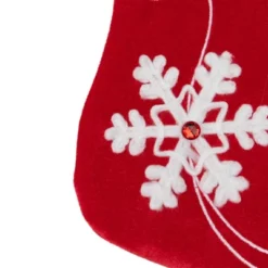 Northlight 20.5-Inch Red And White Velvet With White Snowflake Christmas Stocking -Target Sale Shop GUEST fec8832f 0194 4c88 adf5 068321505c2c
